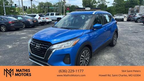 Blue 2022 Nissan Kicks SV
