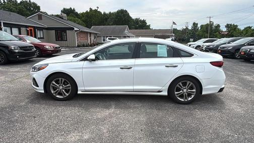 White 2019 Hyundai SONATA Sport