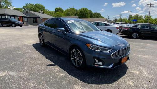Blue 2019 Ford Fusion Titanium