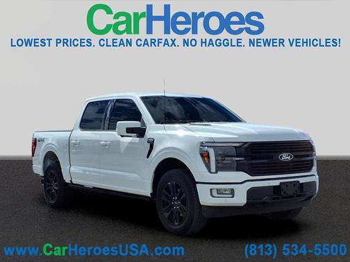 Star White Metallic Tri-Coat 2024 Ford F-150 Platinum