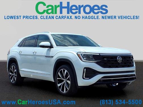 Opal White 2024 Volkswagen Atlas Cross Sport 2.0T SEL Premium