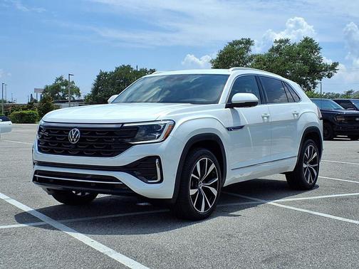 Opal White 2024 Volkswagen Atlas Cross Sport 2.0T SEL Premium
