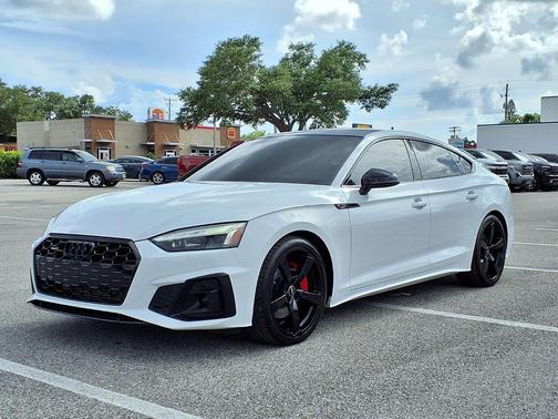 Glacier White Metallic 2023 Audi A5 Sportback 45 S Line Premium Plus