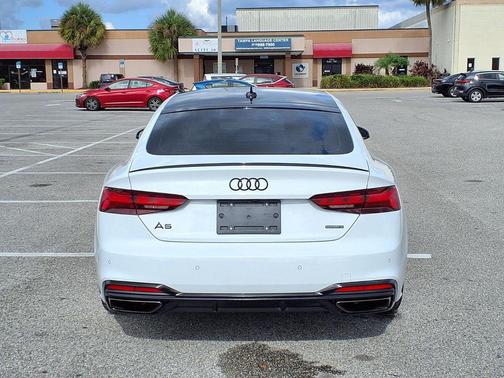 Glacier White Metallic 2023 Audi A5 Sportback 45 S Line Premium Plus