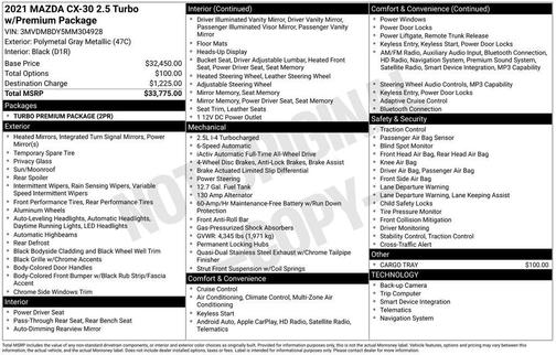 2021 Mazda CX-30 Premium Package