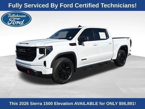 Summit White 2026 GMC Sierra 1500 Elevation
