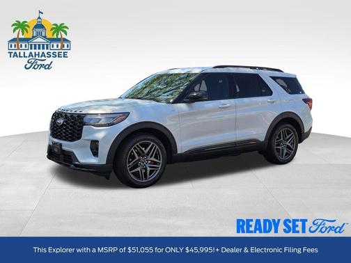 Space White Metallic 2026 Ford Explorer ST-Line