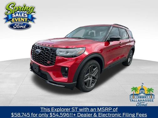 Rapid Red Metallic Tinted Clearcoat 2026 Ford Explorer ST