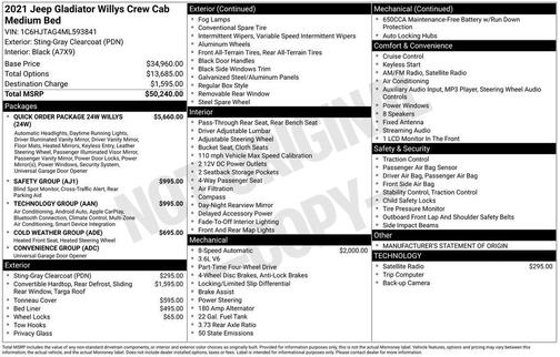 2021 Jeep Gladiator Sport