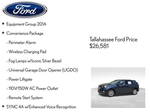 Stone Blue Metallic 2024 Ford Edge SEL