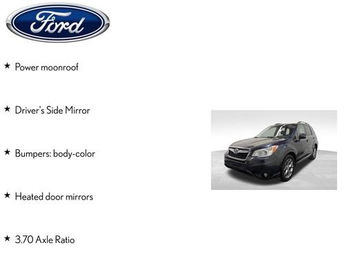 Dark Gray Metallic 2015 Subaru Forester 2.5i Touring