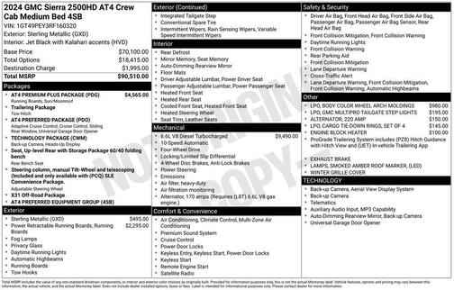 Sterling 2024 GMC Sierra 2500 AT4