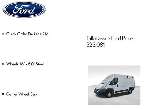 Bright White Clearcoat 2020 RAM ProMaster 1500 Base