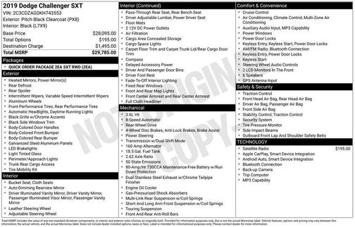 2019 Dodge Challenger SXT