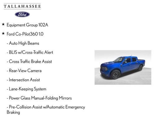 Blue 2025 Ford Maverick XL