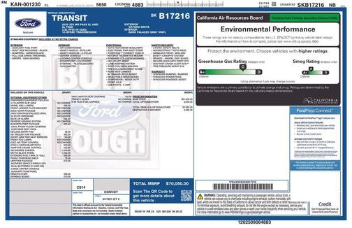 Oxford White 2025 Ford Transit-350 XL