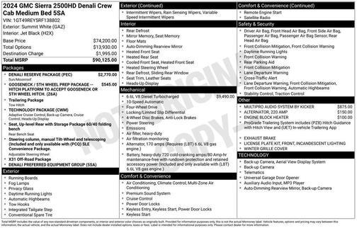 2024 GMC Sierra 2500 Denali