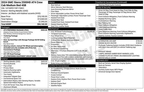 2024 GMC Sierra 2500 AT4