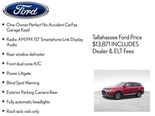 Rally Red Metallic 2019 Mitsubishi Outlander SEL