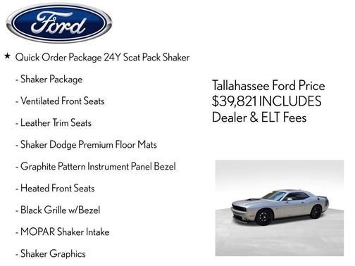 Billet Silver Metallic Clearcoat 2015 Dodge Challenger R/T Scat Pack