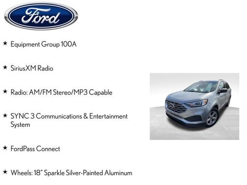 Silver Metallic 2020 Ford Edge SE