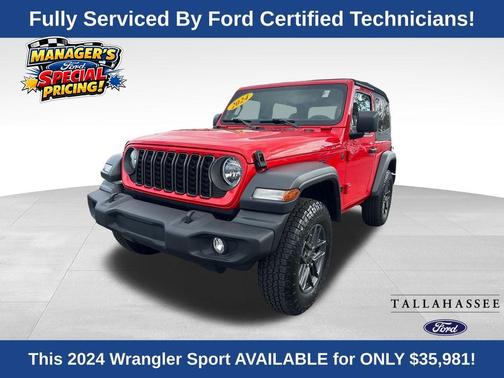 Firecracker Red Clearcoat 2024 Jeep Wrangler Sport