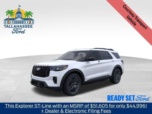 Star White 2026 Ford Explorer ST-Line