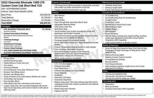 Satin Steel Metallic 2022 Chevrolet Silverado 1500 Limited Custom