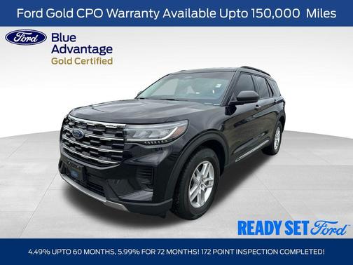 Agate Black Metallic 2025 Ford Explorer Active