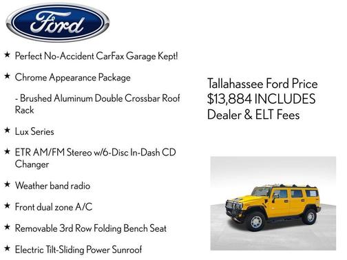 Yellow 2004 Hummer H2