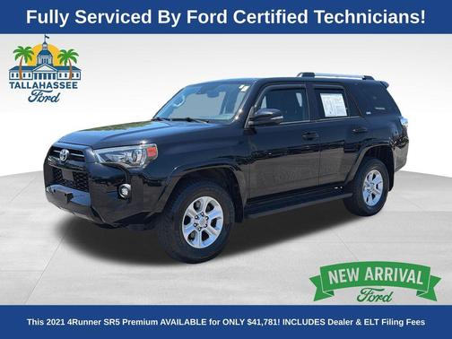 Midnight Black Metallic 2021 Toyota 4Runner SR5 Premium