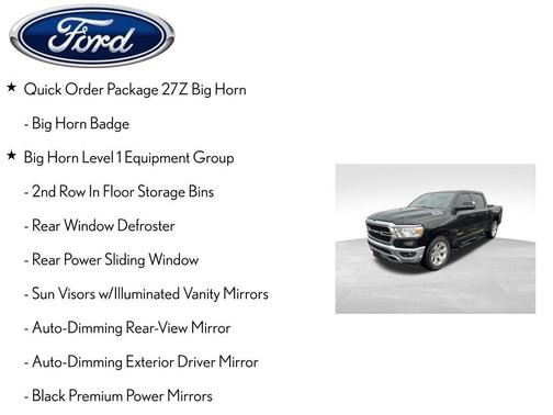 Diamond Black 2022 RAM 1500 Big Horn