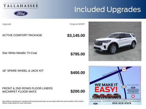 Star White 2026 Ford Explorer Active