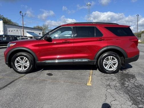 Red 2023 Ford Explorer XLT