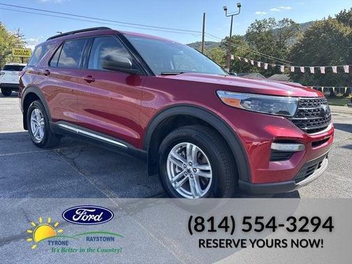Red 2023 Ford Explorer XLT