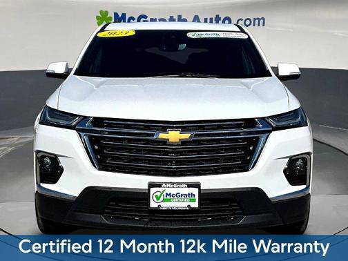 Summit White 2023 Chevrolet Traverse LT Leather