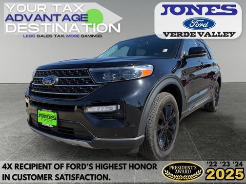 AGATE BLACK METALLIC 2023 Ford Explorer XLT