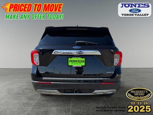 AGATE BLACK METALLIC 2023 Ford Explorer XLT