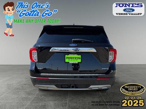 AGATE BLACK METALLIC 2023 Ford Explorer XLT