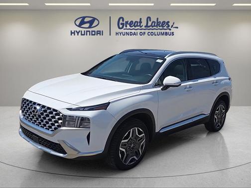 Serenity White Pearl 2023 Hyundai SANTA FE HEV SEL Premium