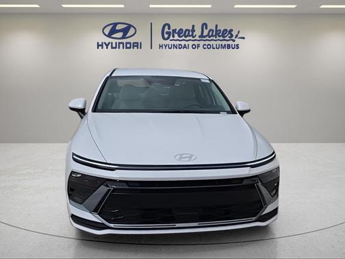 White 2026 Hyundai SONATA Hybrid Blue