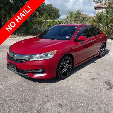 Red 2017 Honda Accord Sport