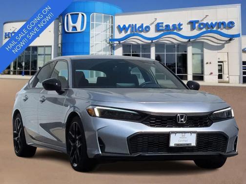 Solar Silver Metallic 2025 Honda Civic Sport