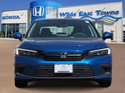 Aegean Blue Metallic 2024 Honda Civic LX