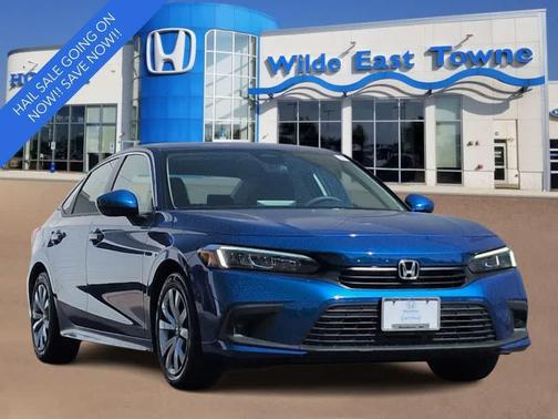 Aegean Blue Metallic 2024 Honda Civic LX