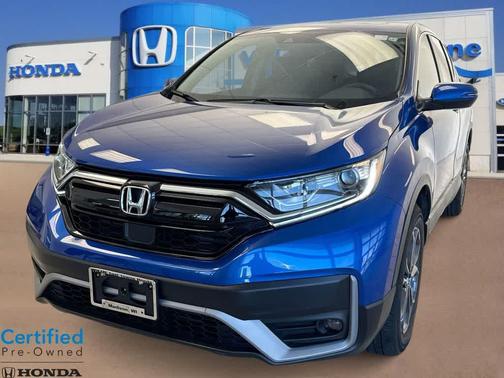 Aegean Blue Metallic 2021 Honda CR-V AWD EX-L