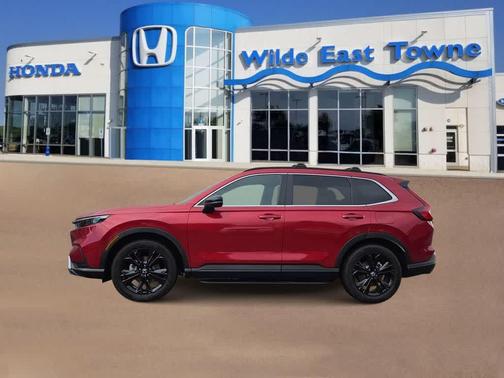 Radiant Red Metallic 2025 Honda CR-V Hybrid Sport Touring AWD