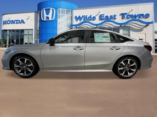 Solar Silver Metallic 2026 Honda Civic Hybrid Sport Touring