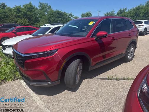 Radiant Red Metallic 2025 Honda CR-V EX AWD
