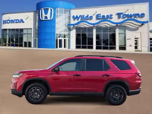Radiant Red Metallic II 2025 Honda Pilot TrailSport